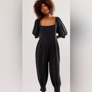 Free people navy blue Jumpsuit
